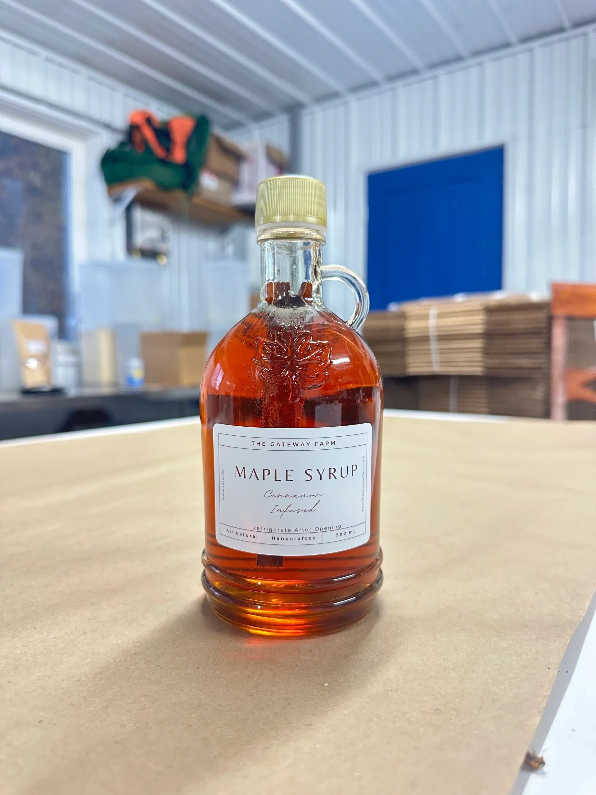 Cinnamon Infused Maple Syrup - 16 oz